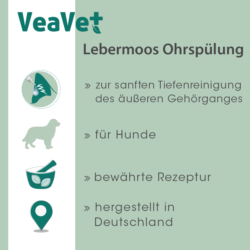 VeaVet Lebermoos Ohrspülung 100 ml